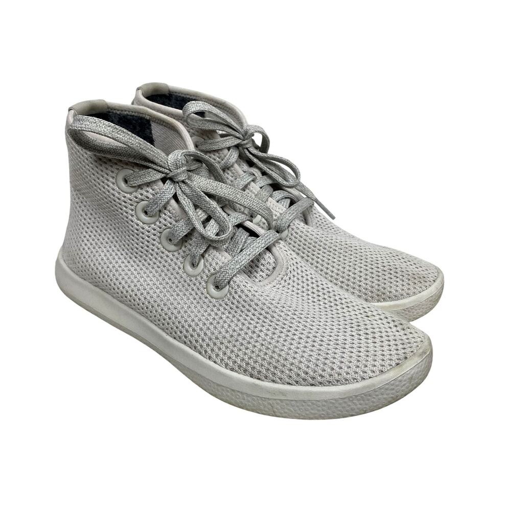 Allbirds Tree Topper Shoes Womens 7 White‎ High Top Knit Sneakers *No Insoles*